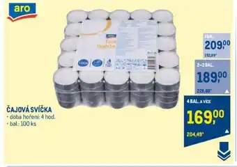 Makro ČAJOVÁ SVÍČKA nabídka