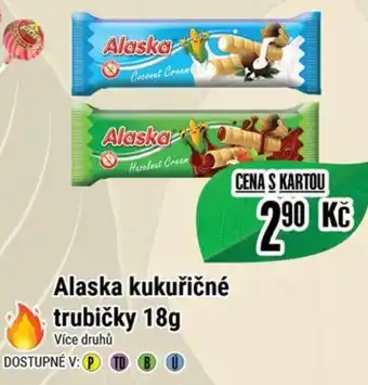 Alaska kukuřičné trubičky 18g