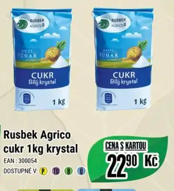 Tamda Foods Rusbek Agrico cukr 1kg krystal nabídka