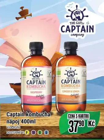 Tamda Foods Captain kombucha nápoj 400ml nabídka