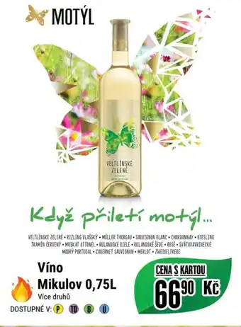 Tamda Foods Víno Mikulov 0,75L nabídka