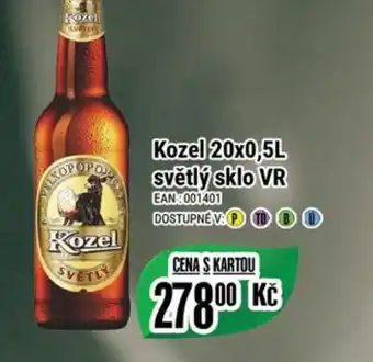 Tamda Foods Kozel 20x0,5L světlý sklo VR nabídka