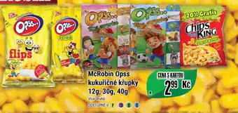 Tamda Foods McRobin Opss kukuřičné křupky 12g, 30g, 40g nabídka