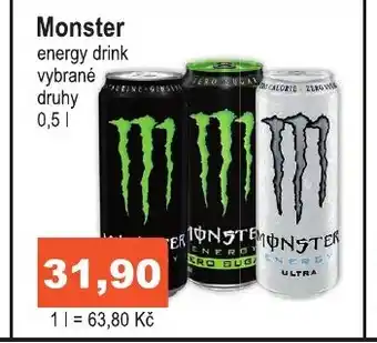 COOP DISKONT Monster energy drink nabídka