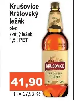 COOP DISKONT Krušovice Královský ležák nabídka