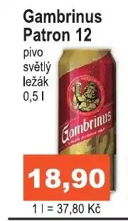 COOP DISKONT Gambrinus Patron 12 nabídka