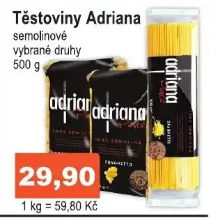 COOP DISKONT Těstoviny Adriana nabídka