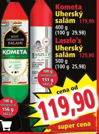 Norma Kometa Uherský salám nabídka