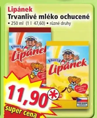 Norma Lipánek Trvanlivé mléko ochucené nabídka