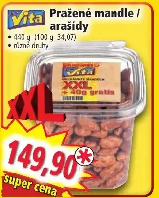 Norma Pražené mandle / arašídy nabídka