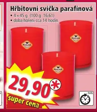 Norma Hřbitovní svíčka parafínová nabídka