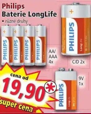 Norma Philips Baterie LongLife nabídka