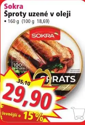Norma Sokra Šproty uzené v oleji nabídka