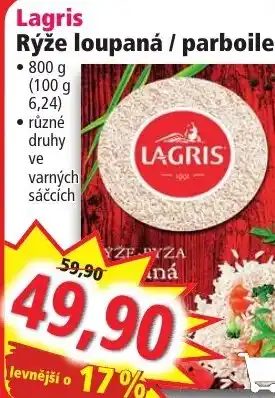 Norma Lagris Rýže loupaná / parboiled nabídka