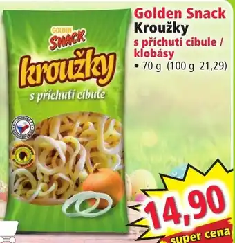 Norma Golden Snack Kroužky s příchutí cibule / klobásy nabídka