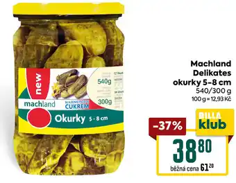 Billa Machland Delikates okurky 5-8 cm nabídka