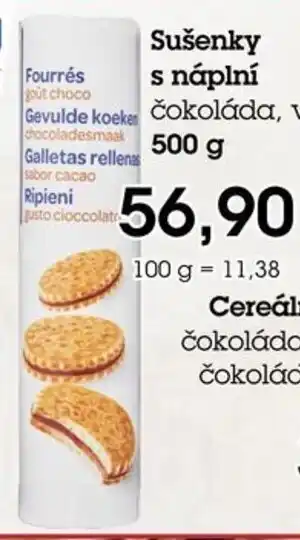 PLUS JIP Sušenky s náplní nabídka