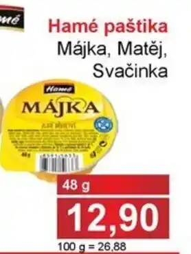 PLUS JIP Hamé paštika Májka, Matěj, Svačinka nabídka