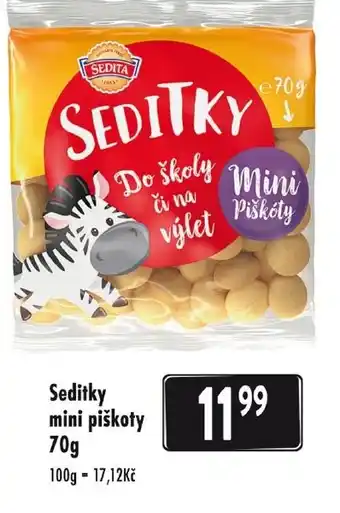 Seditky Mini Piškóty 70g