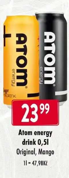 Qanto Atom energy drink 0,5L nabídka