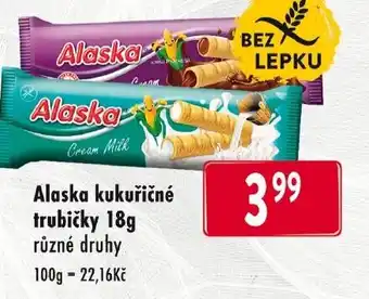 Qanto Alaska kukuřičné trubičky 18g nabídka