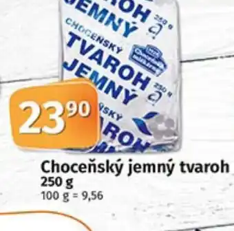 COOP TIP Choceňský jemný tvaroh 250 g nabídka