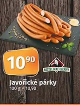 COOP TIP Javořické párky nabídka