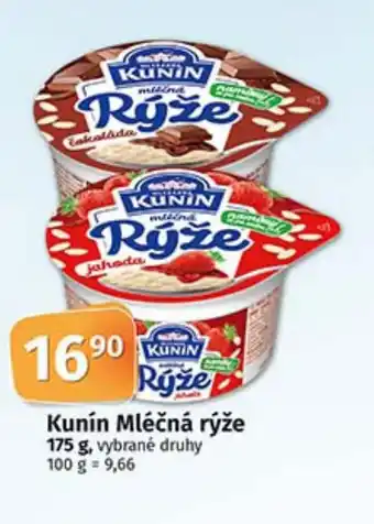 COOP TIP Kunín Mléčná rýže 175 g nabídka