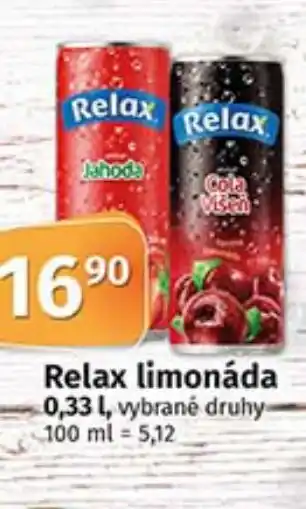 COOP TIP Relax limonáda 0,33 L nabídka