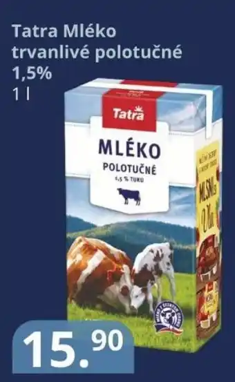 Potraviny CZ Tatra Mléko trvanlivé polotučné 1,5% 1L nabídka