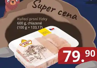 Potraviny CZ Kuřecí prsní řízky 600 g nabídka