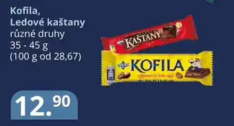 Potraviny CZ Kofila, Ledové kaštany nabídka