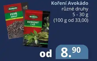 Potraviny CZ Koření Avokádo nabídka