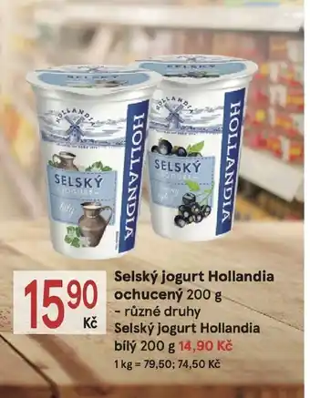 Selský jogurt Hollandia ochucený 200 g