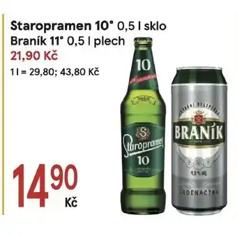 Žabka Staropramen 10° 0.5 l. sklo nabídka