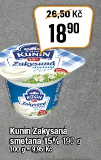 TEMPO Kunín Zakysaná smetana 15% 190 g nabídka