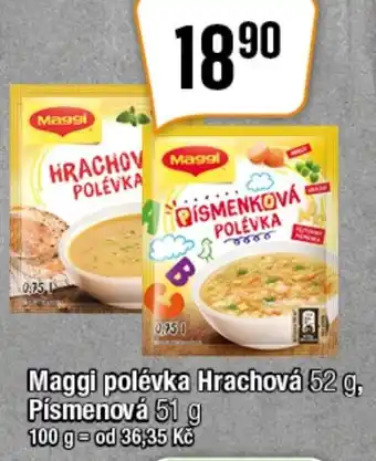 TEMPO Maggi polévka Hrachová 52 g, Písmenovå 51 g nabídka