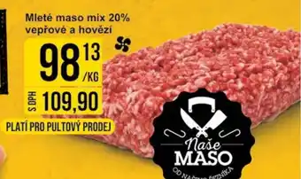 Jip Mleté maso mix 20% vepřové a hovězí nabídka