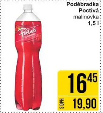 Jip Poděbradka Poctivá malinovka: 1,5 l. nabídka