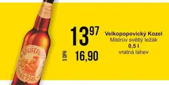 Jip Velkopopovický Kozel 0.5 l. nabídka