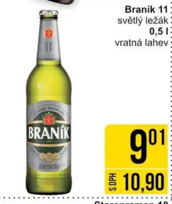 Jip Braník 11 světlý ležák 0.5 l. nabídka