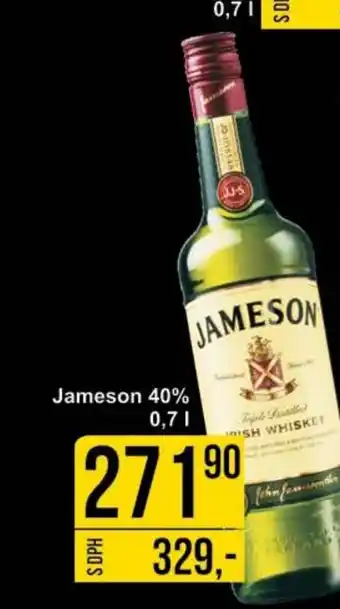 Jip Jameson 40% 0.7 l. nabídka