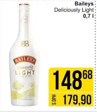 Jip Baileys Deliciously Light 0,7 l. nabídka