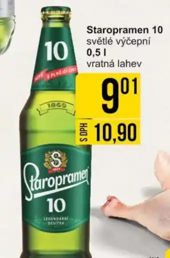 Jip Staropramen 10 světlé výčepní 0.5L nabídka