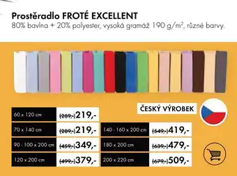 Prostěradlo FROTÉ EXCELLENT