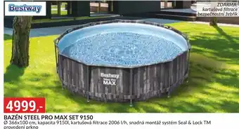 Baumax BAZÉN STEEL PRO MAX SET 9150 nabídka