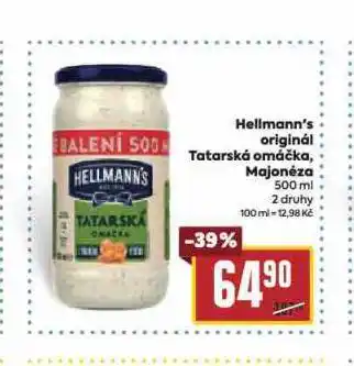 Billa Hellmann's majonéza nabídka