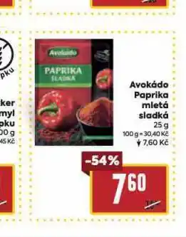 Billa Avokádo paprika mletá nabídka