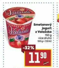 Billa Smetanový jogurt z valašska nabídka