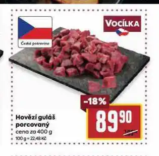 Billa Hovězí guláš porcovaný nabídka